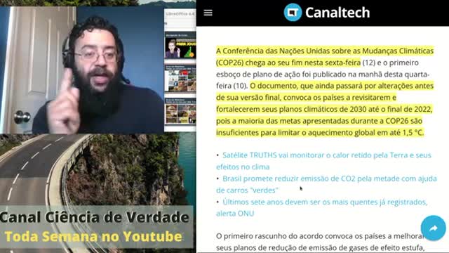 COP26 para Salvar o Planeta das Mudanças Climática - by Prof Afonso - Ciência de Verdade