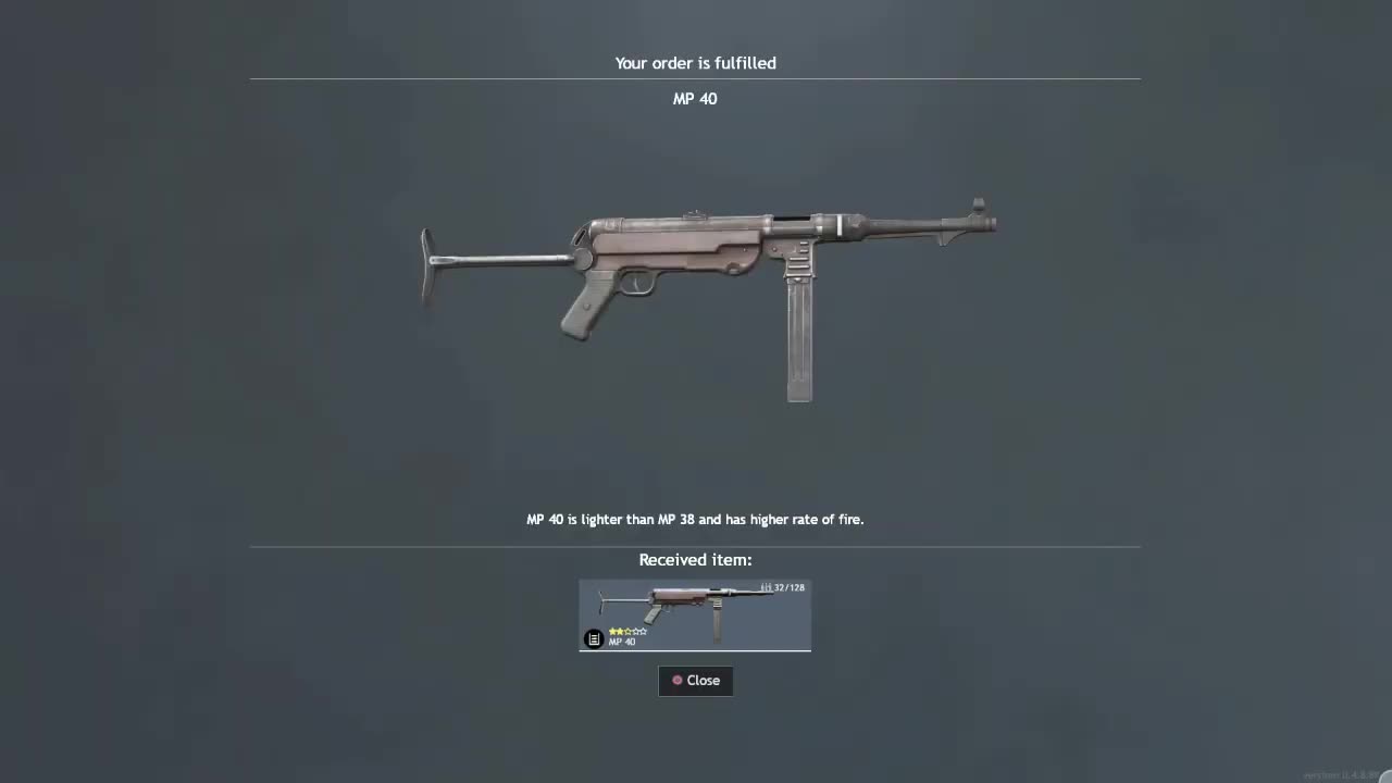 Enlisted : Make MP 40 (Maschinenpistole 40 ) 9×19mm Parabellum cartridge Great Again!