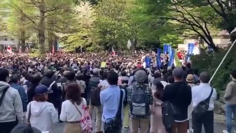 THOUSANDS ATTEND DEMONSTRATION AGAINST WHO & NEW WORLD ORDER ACROSS MULTIPLE LOCATIONS IN JAPAN