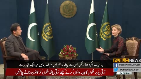 Former Prime Minister of Pakistan Imran khan Interview with Russian Anchor Today.