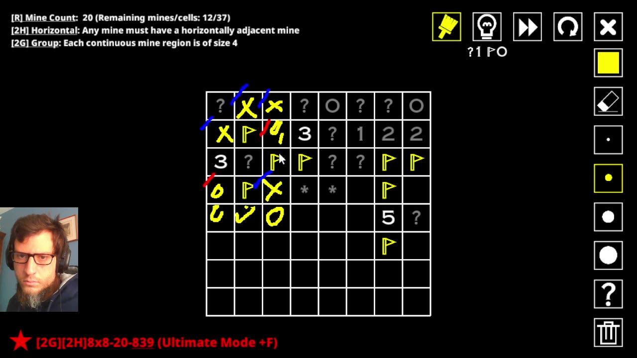 14 Minesweeper Variants 2 Episode 32 - Group Horizontal and Connected Horizontal