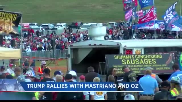 Trump rallies in Latrobe for Mastriano, Oz