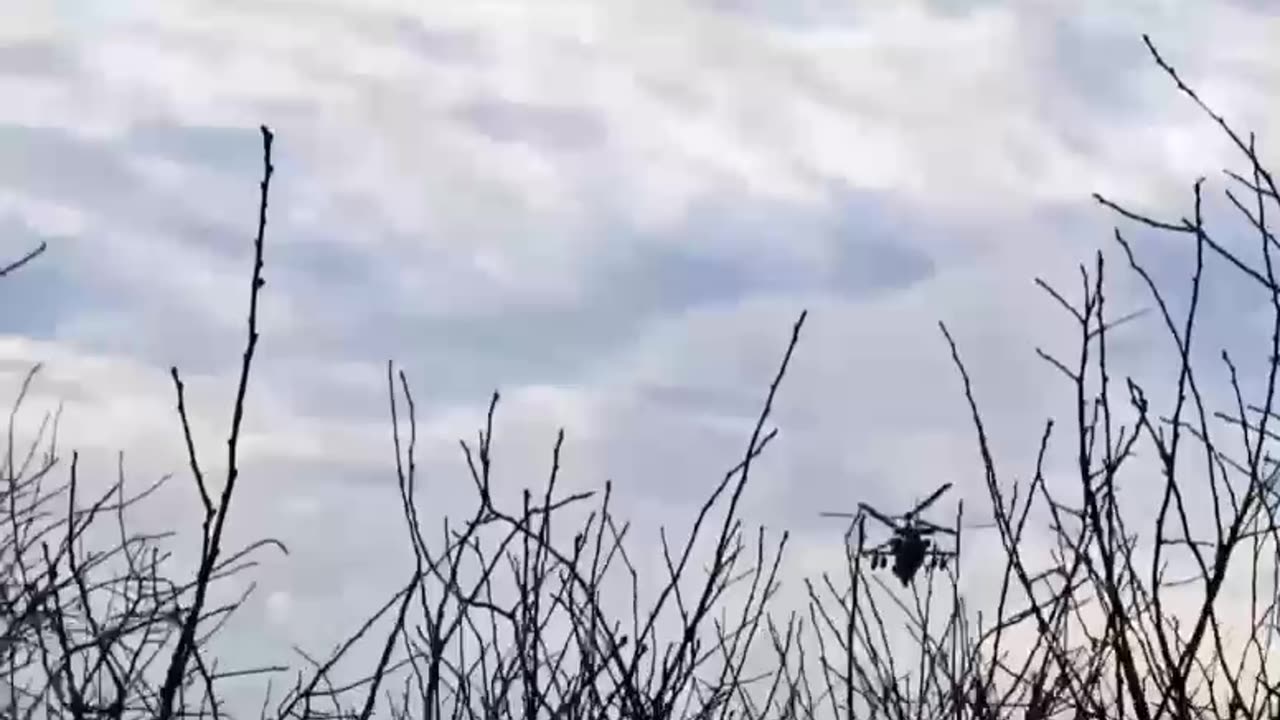 Combat work of Ka-52 helicopters