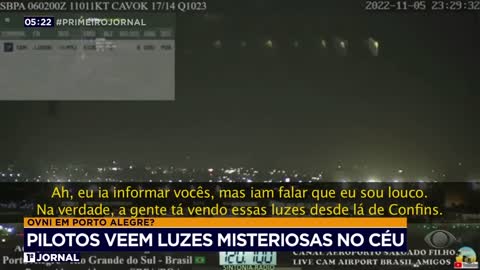 Pilotos veem luzes misteriosas que lembram óvnis no céu gaúcho