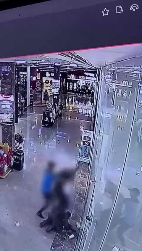 Israeli soldiers attacked and stabbed in a mall, with one opening fire on the terrorist