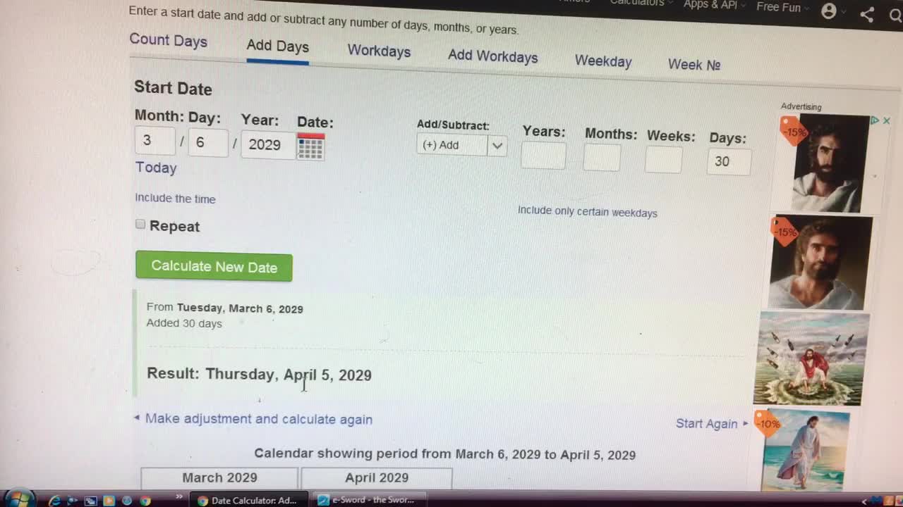 Adding Up the Given Days of the Tribulation