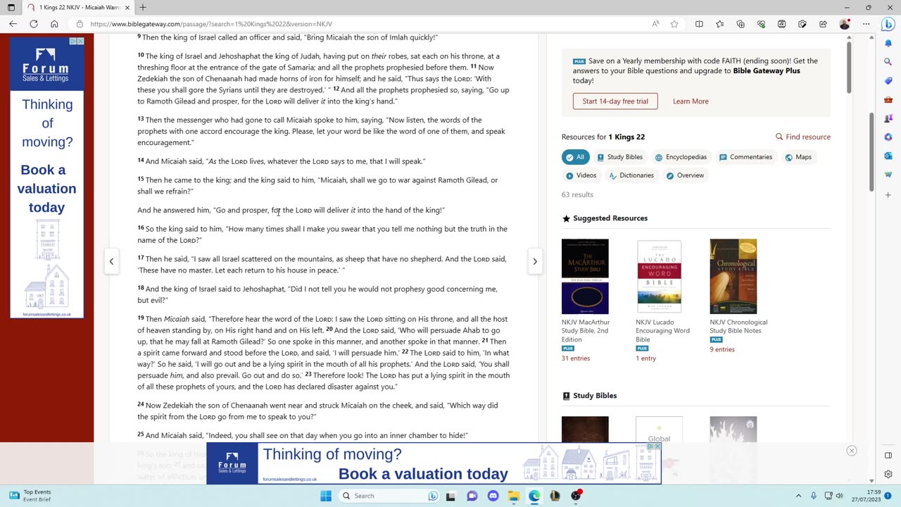Elijah (6) Many prophecies are fulfilled and Ahab meets his end!