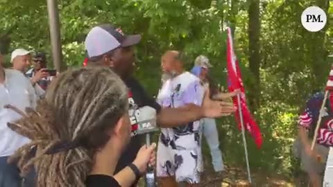 TPostMillennial The scene outside Fulton County Jail is getting intense.