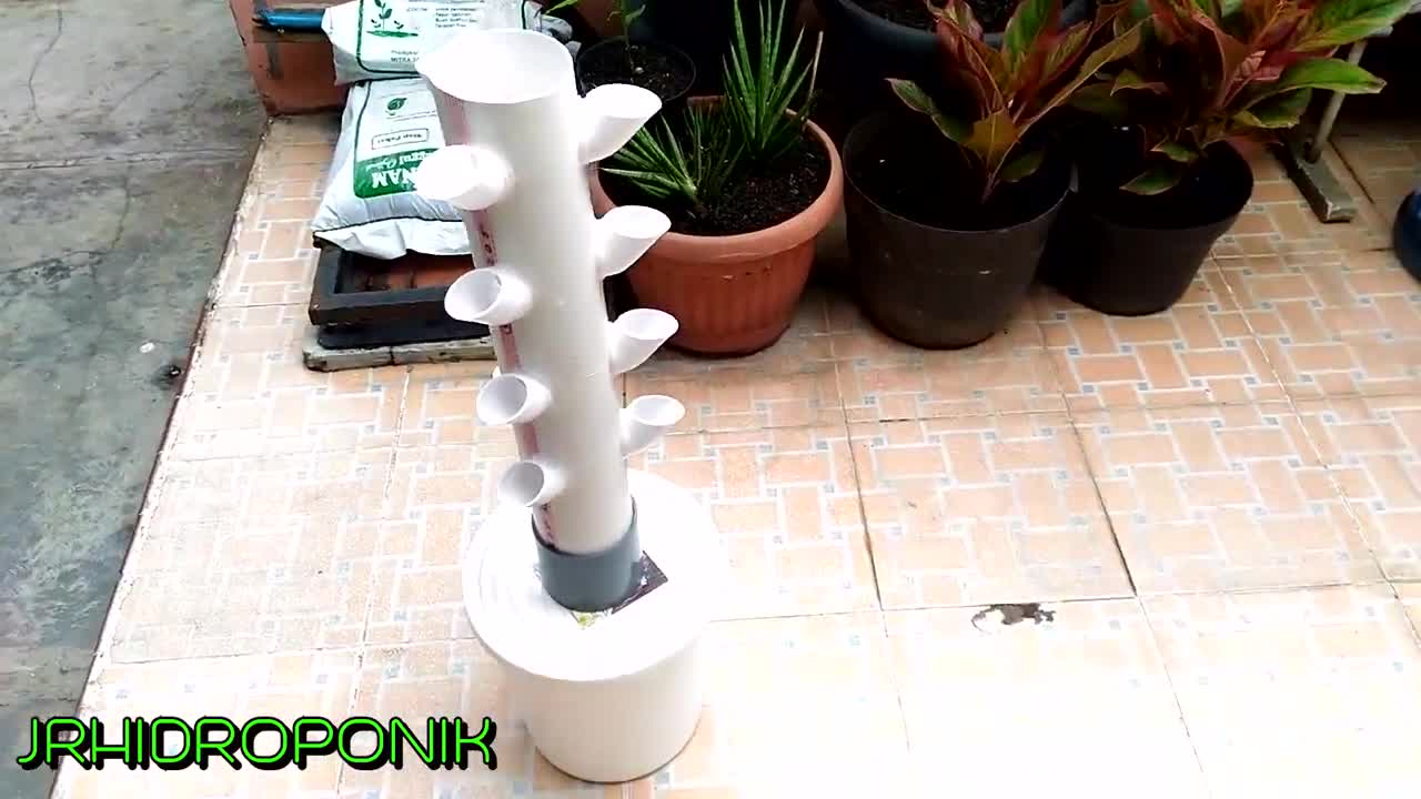 HOW TO MAKE A VERTICULTURAL SYSTEM OR A HYDROPONIC TOWER