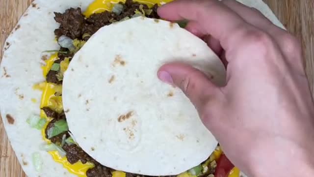 Hunt butcher cook, bear crunchwrap supreme.