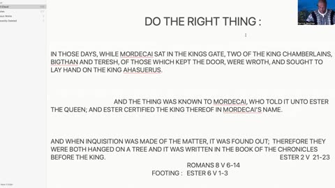 Christ the head : do the right thing. Part 1