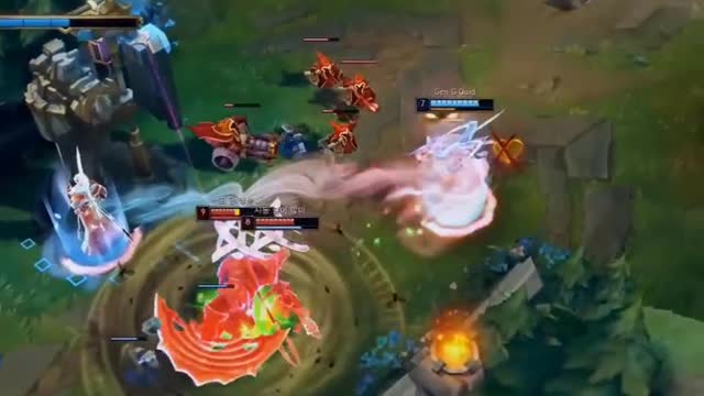 League of Legends game Korean service king operation clip