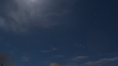 Stars and Clouds across the sky.