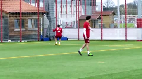Funny football training