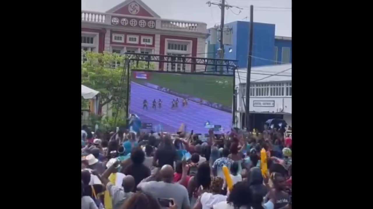 Julien Alfred's victory watch party marks St. Lucia's first-ever Olympic gold medal achievement.