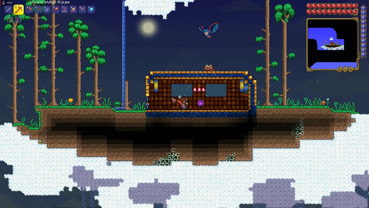 Magical Girl Dark Seraph vs The Wall of Flesh (Terraria)