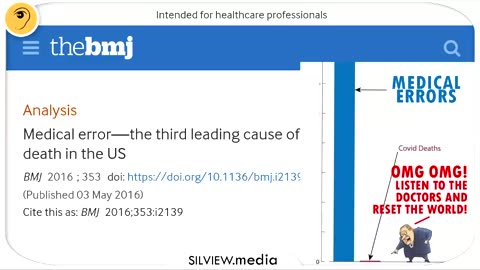 Medical error - #3 leading cause of death in US (before the Plandemic)