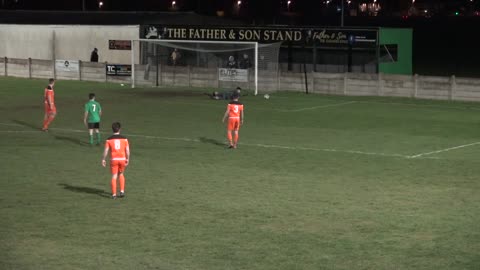 AFC Blackpool Goalkeeper Makes a Save From a Long Range Shot