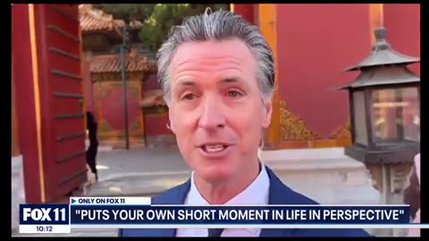 Gavin Newsom visits China's Forbidden City, Great Wall