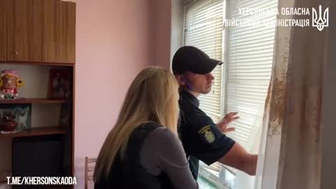 A hole in the wall, broken balconies and broken windows are the consequences