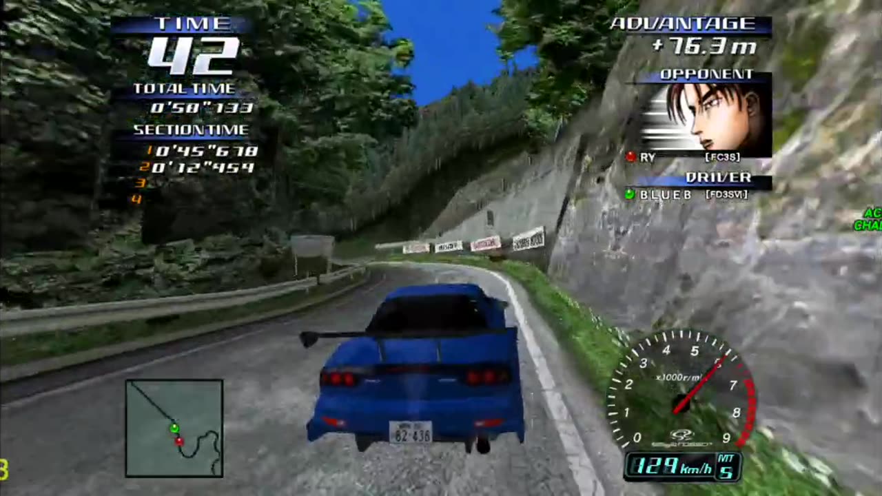 Initial D Arcade Stage 3 - Mazda RX7 Spirit R Legend Of The Street Walkthrough Pt 30(Flycast HD)