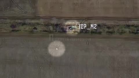 Ukrainian Kamikaze Drone Strikes Russian SAM