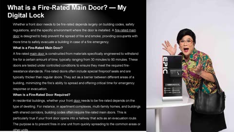 What is a Fire-Rated Main Door? — My Digital Lock