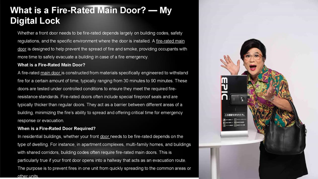 What is a Fire-Rated Main Door? — My Digital Lock