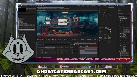 GhostCat BroadCast: Video Editing and Motion graphics work
