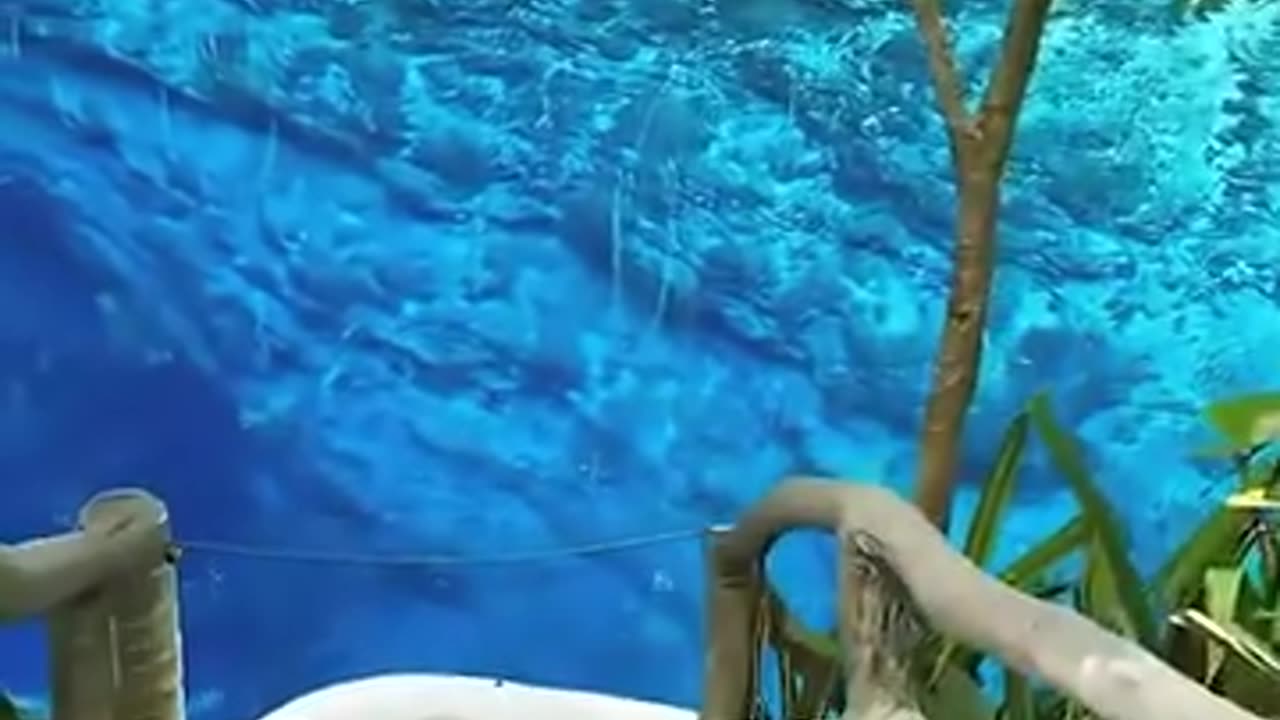This blue lake is absolutely gorgeous!