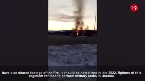 “Watch burning of Putin’s fighters’ headquarters" -Russian army headquarters set on fire in Chechnya