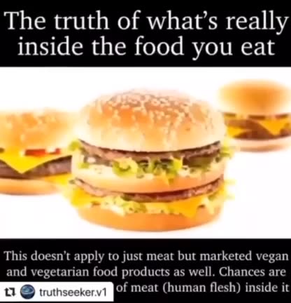 ZIONIST RABI FINKELSTEIN - YOU ARE ALL EATING HUMAN MEAT - McDONALDS EXPOSED!