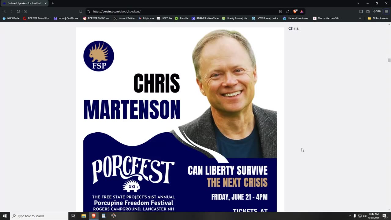 PORCFEST PART 2 The Free State Projects Speakers were Incredible!