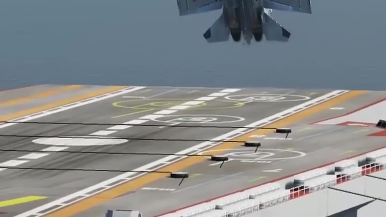 Su-33 cobra landing on aircraft carrier in DCS.