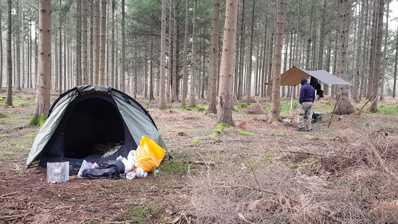 Chilling by the tent before clearing down. 22nd Jan 2023