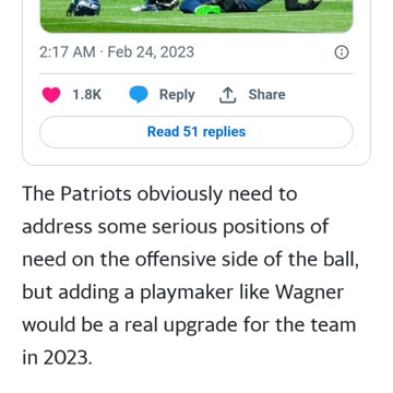 Bobby Wagner to the New England Patriots?