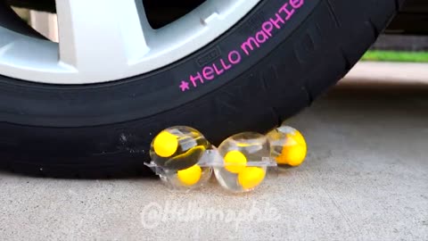 Top 36 Crushing Crunchy & Soft Things by Car | Car vs Soda, Foam, Chalk, Eggs, Water Balloons