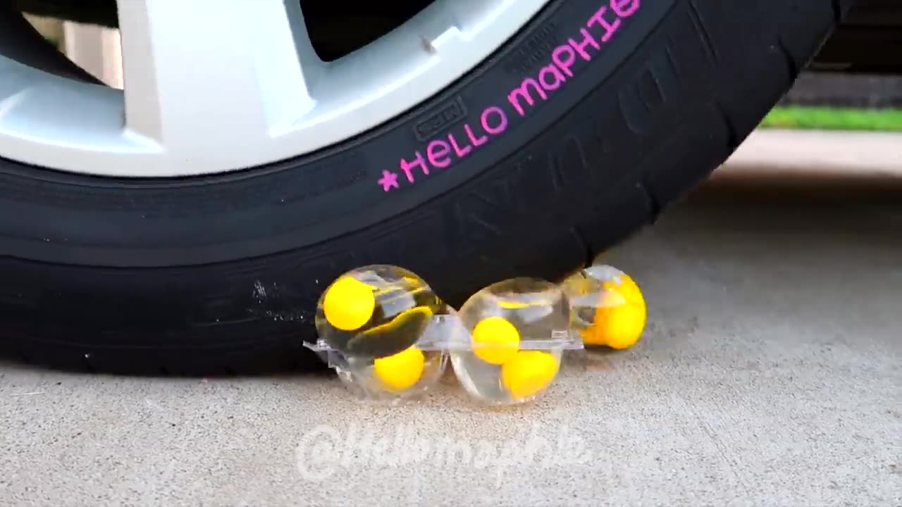 Top 36 Crushing Crunchy & Soft Things by Car | Car vs Soda, Foam, Chalk, Eggs, Water Balloons