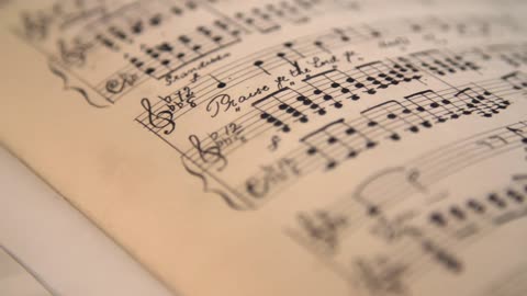 Hand-Drawn Sheet Music [Free Stock Video Footage Clips]