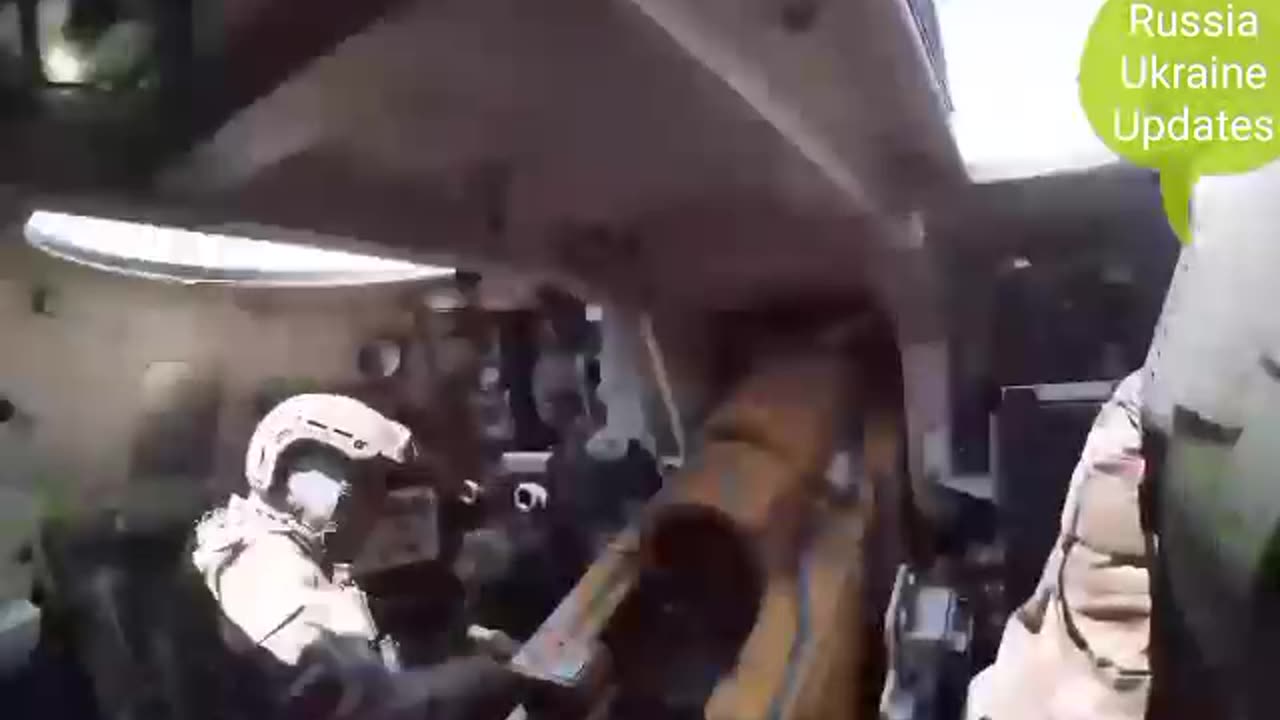 Artillery unit of the Airborne Forces on the combat mission on the right bank of the Dnieper
