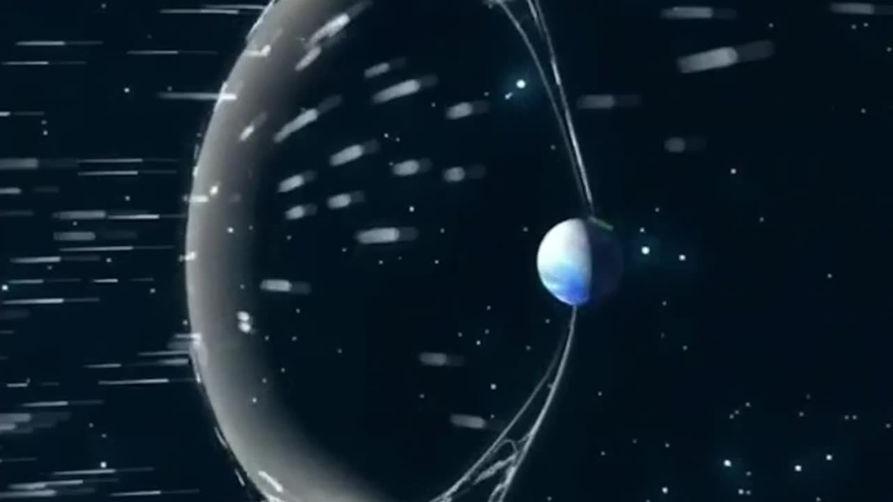 This Is How The Earth's Magnetic Field Deflects The Solar winds.
