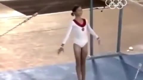 The banned "Dead Loop" of Olga Korbut, 1972.