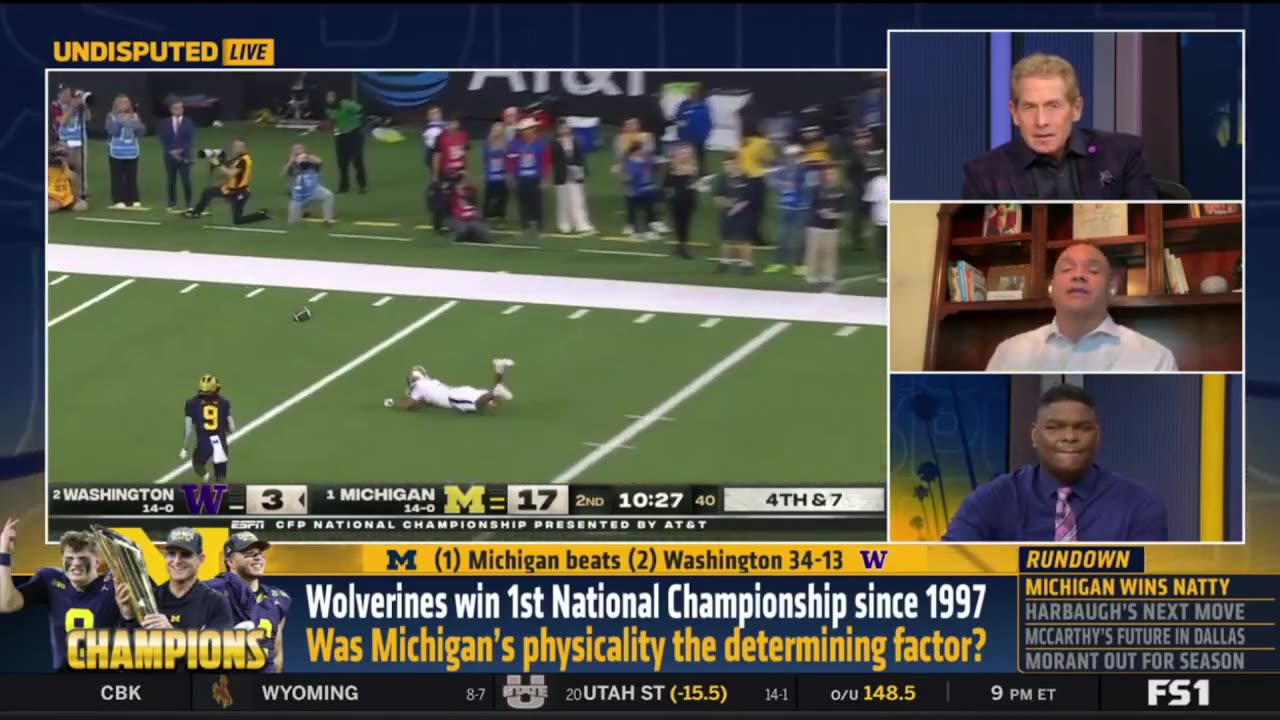 UNDISPUTED Skip Bayless reacts Jim Harbaugh favored to bolt Michigan for NFL