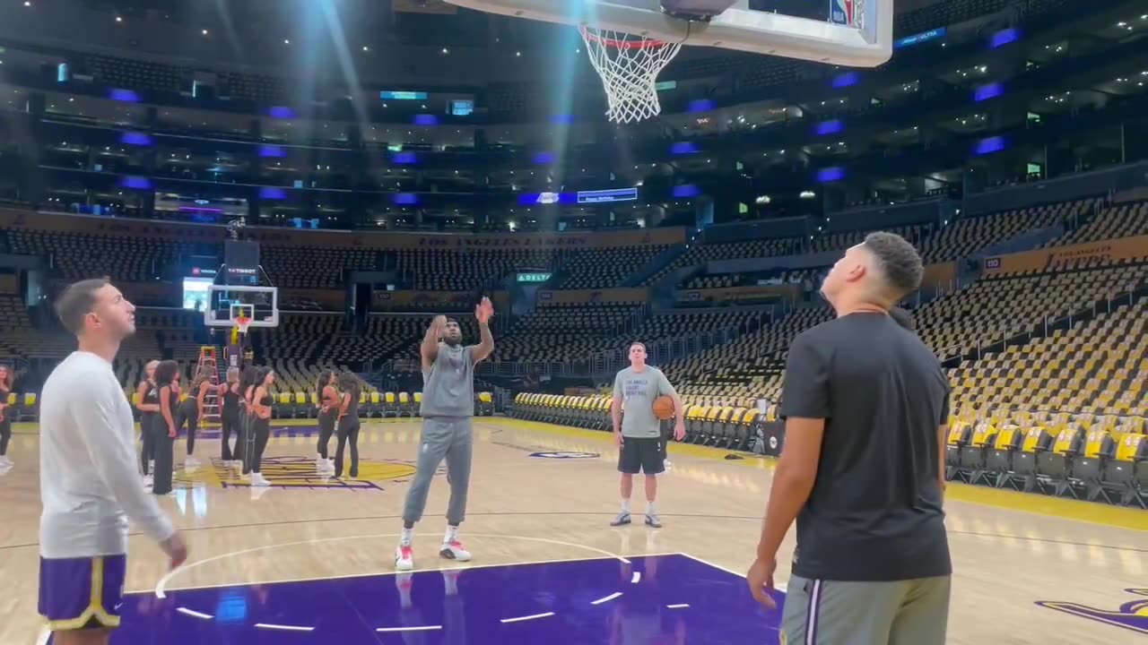 LeBron James getting ready for his 22nd NBA season