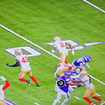 Justin Jefferson helped off the field after this play