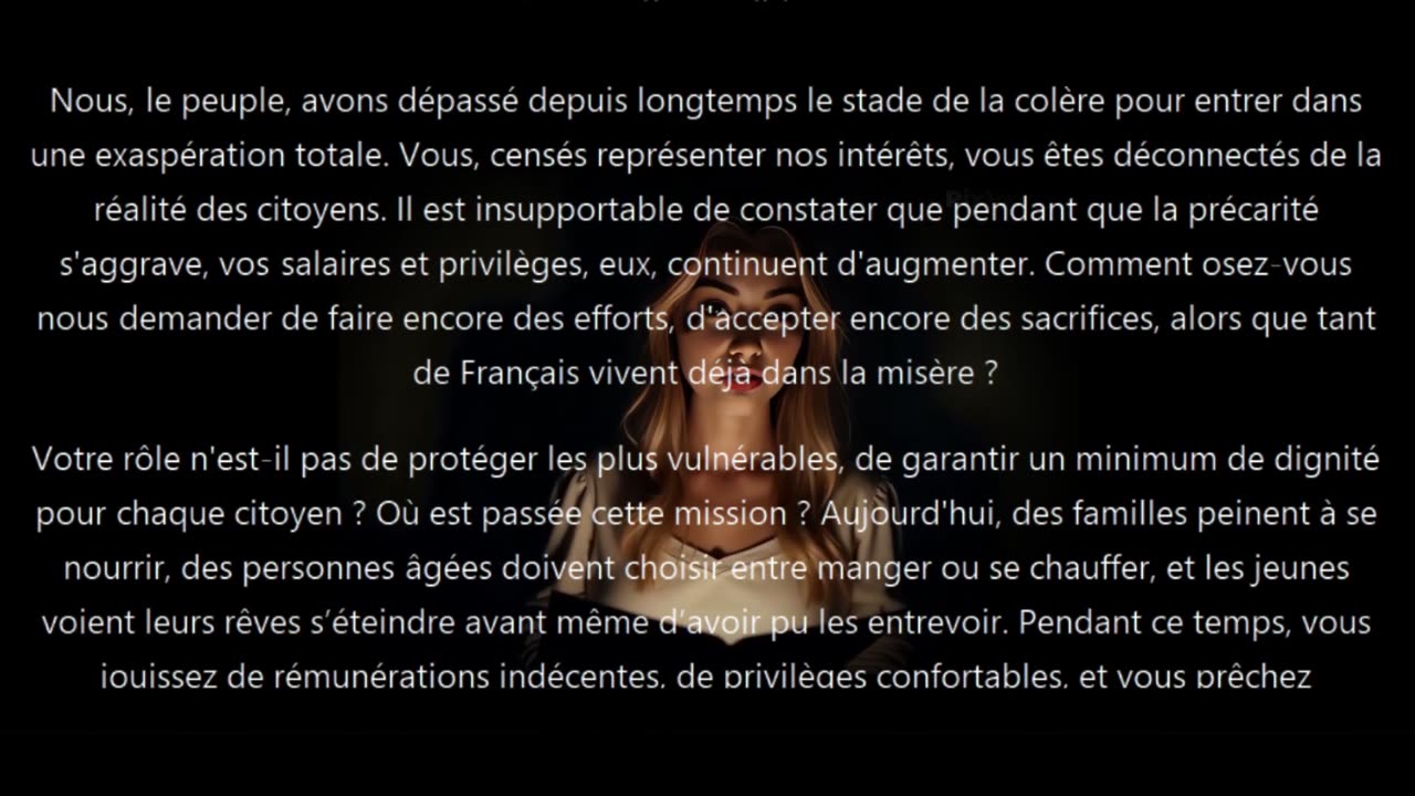 À vous élus et dirigeants - NOUS LE PEUPLE (Lettre d'une abonnée)