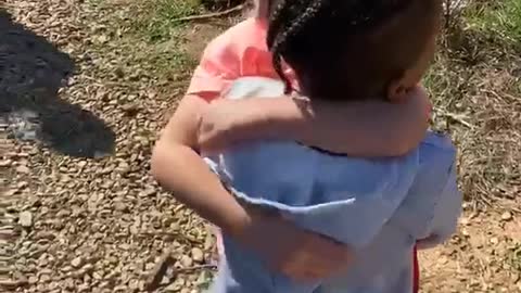 Best friends hadn't seen each other in 2 months