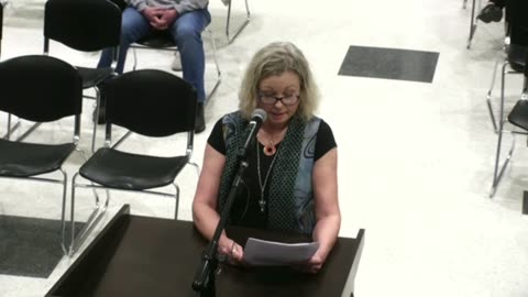Jennifer Milele speaks at the 5/1/23 Wilson County School Board Meeting