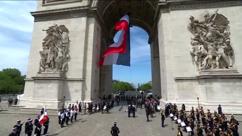 President Biden and the First Lady Participate in a Welcome Ceremony with President Macron of France