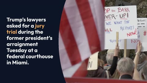 Donald Trump pleads not guilty to classified documents charges
